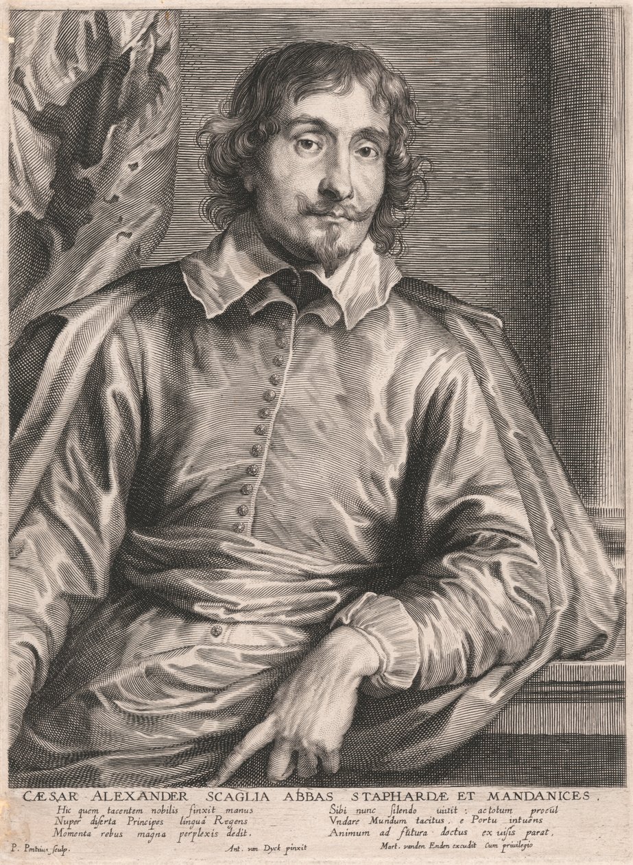 Cæsar Alexander Scaglia Abbot av Staphardæ och Mandanices av Paulus Pontius
