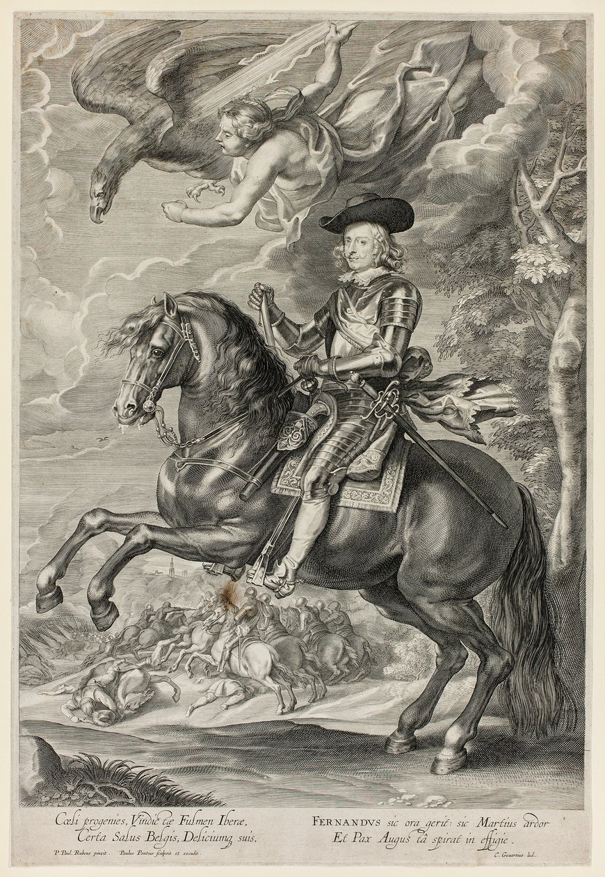 Ferdinand av Österrike till häst av Paulus Pontius