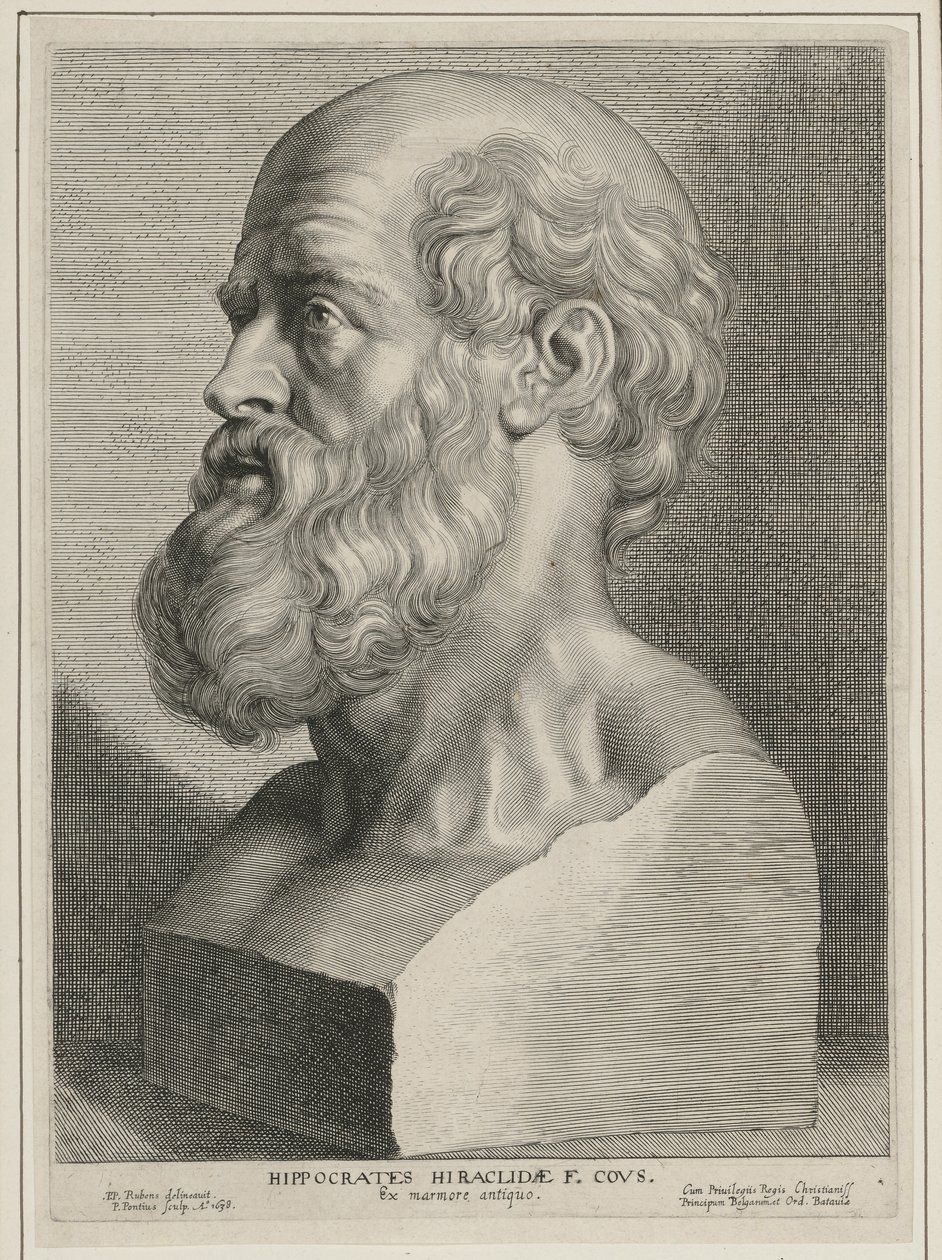 Hippokrates av Paulus Pontius