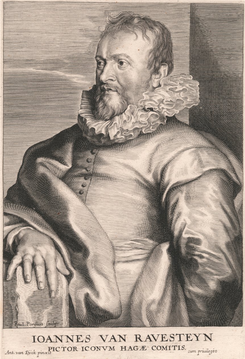 Joannes van Ravesteyn, ikonmålare av Haaggreven av Paulus Pontius