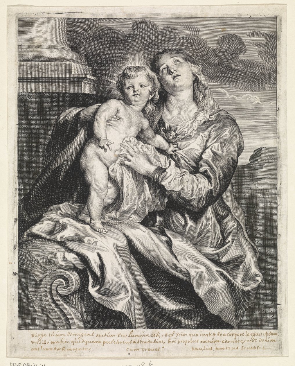 Maria med Jesusbarnet av Paulus Pontius