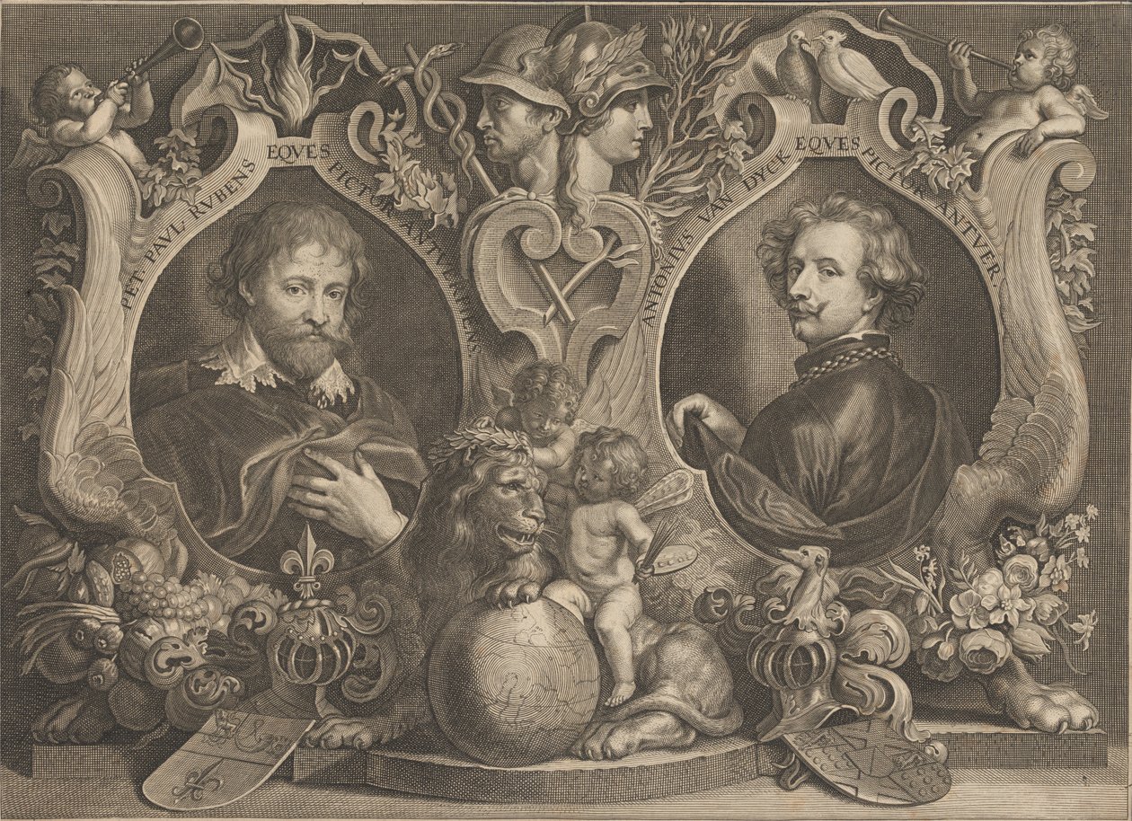 Paulus Pontius - Antonius Van Dyck Eques och Peter Paul Rubens Eques - Google Art Project av Paulus Pontius