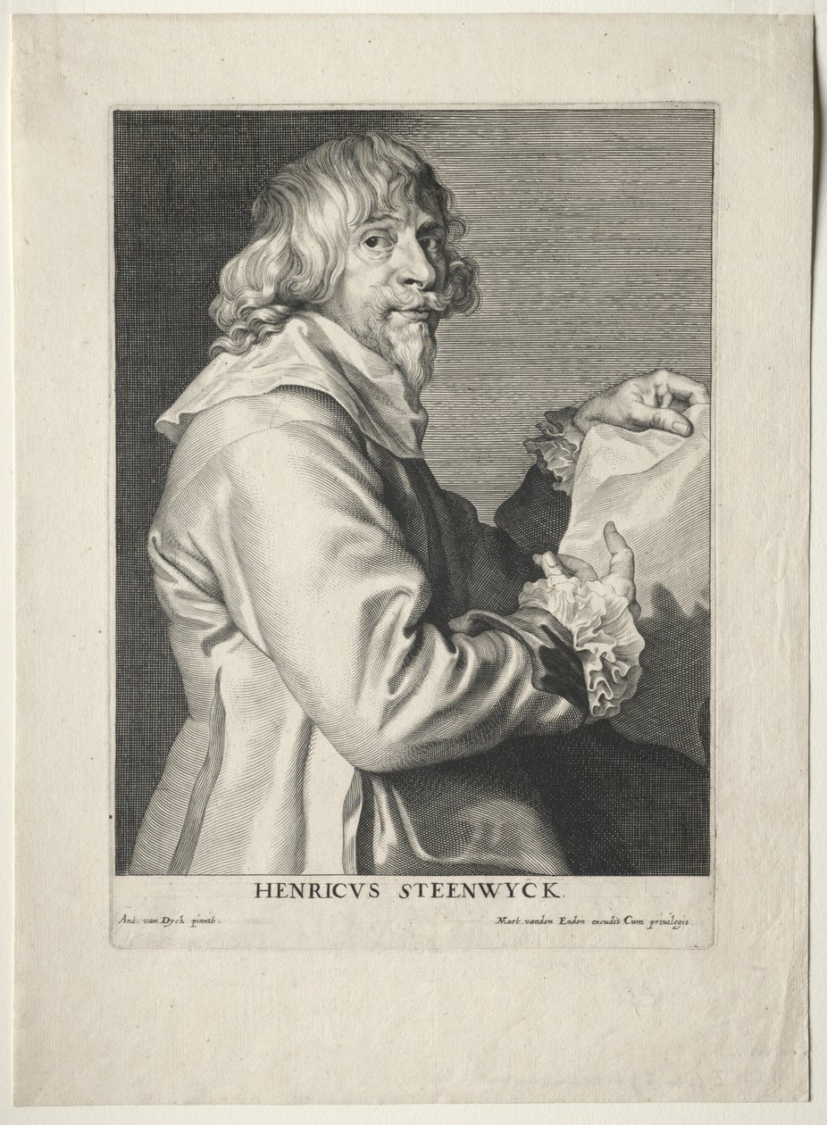 Porträtt av Henri van Steenwyck av Paulus Pontius