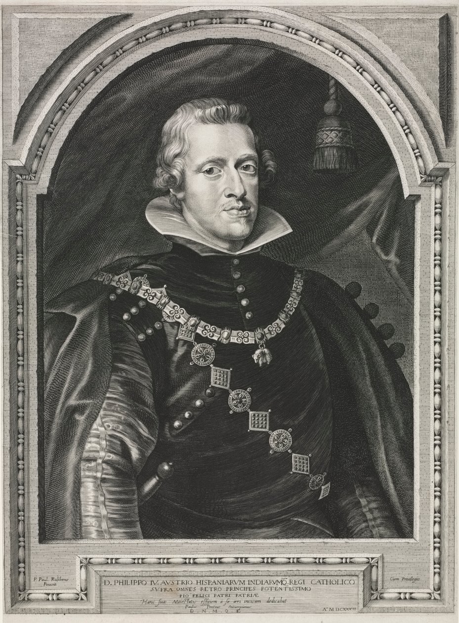 Porträtt av Filip IV av Paulus Pontius