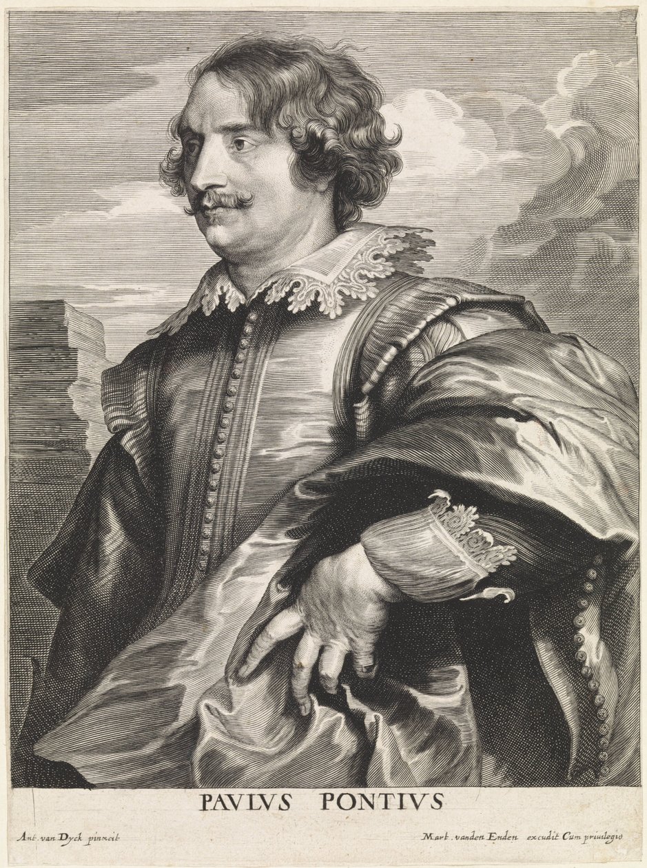 Porträtt av gravören Paulus Pontius av Paulus Pontius