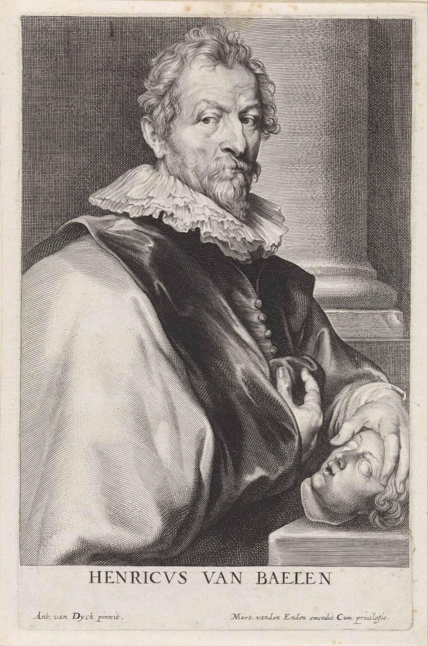 Porträtt av målaren Hendrik van Balen (I) av Paulus Pontius