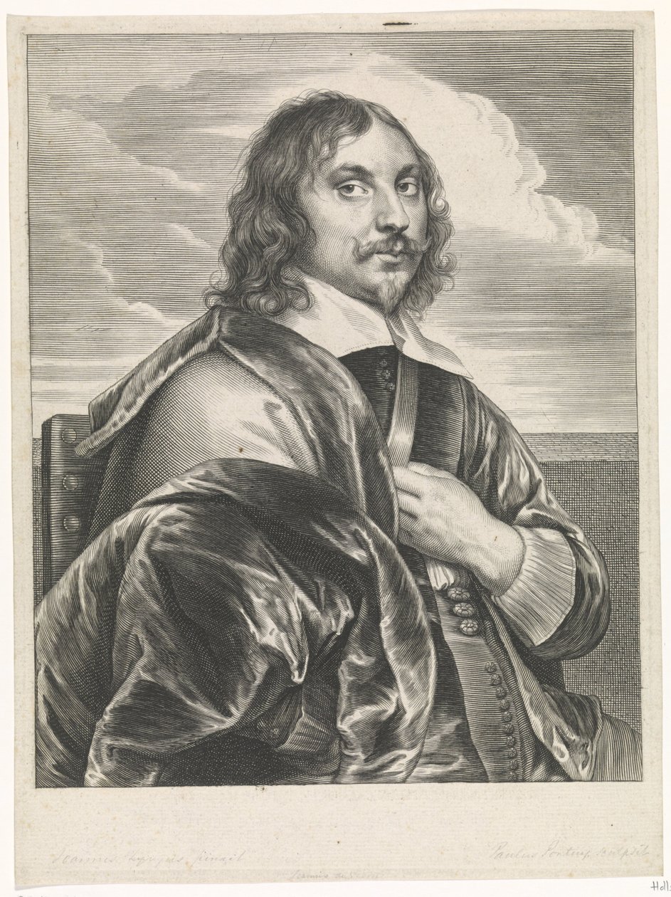 Porträtt av målaren Jan Davidsz. den Heem av Paulus Pontius