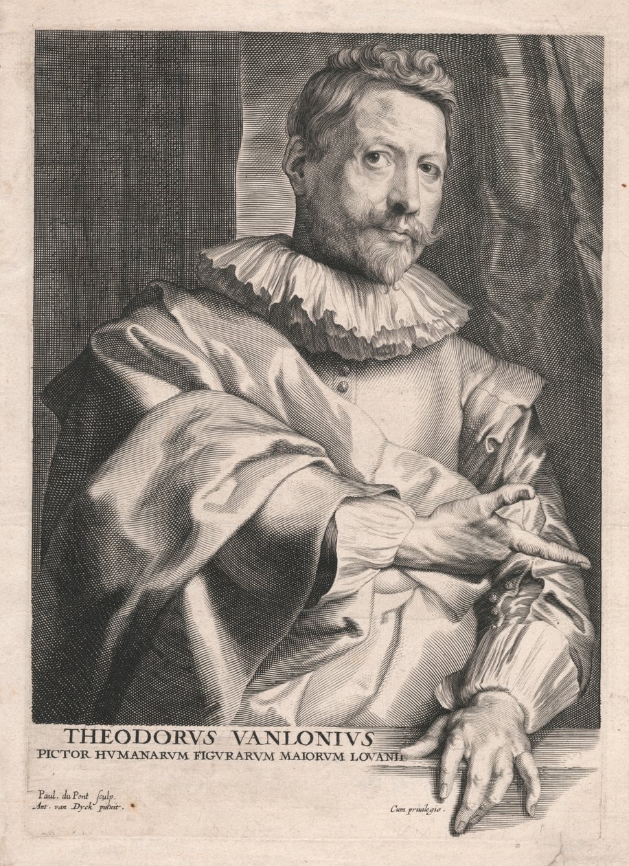 Theodore van Lonius, målare av mänskliga figurer Majors of Louvain av Paulus Pontius