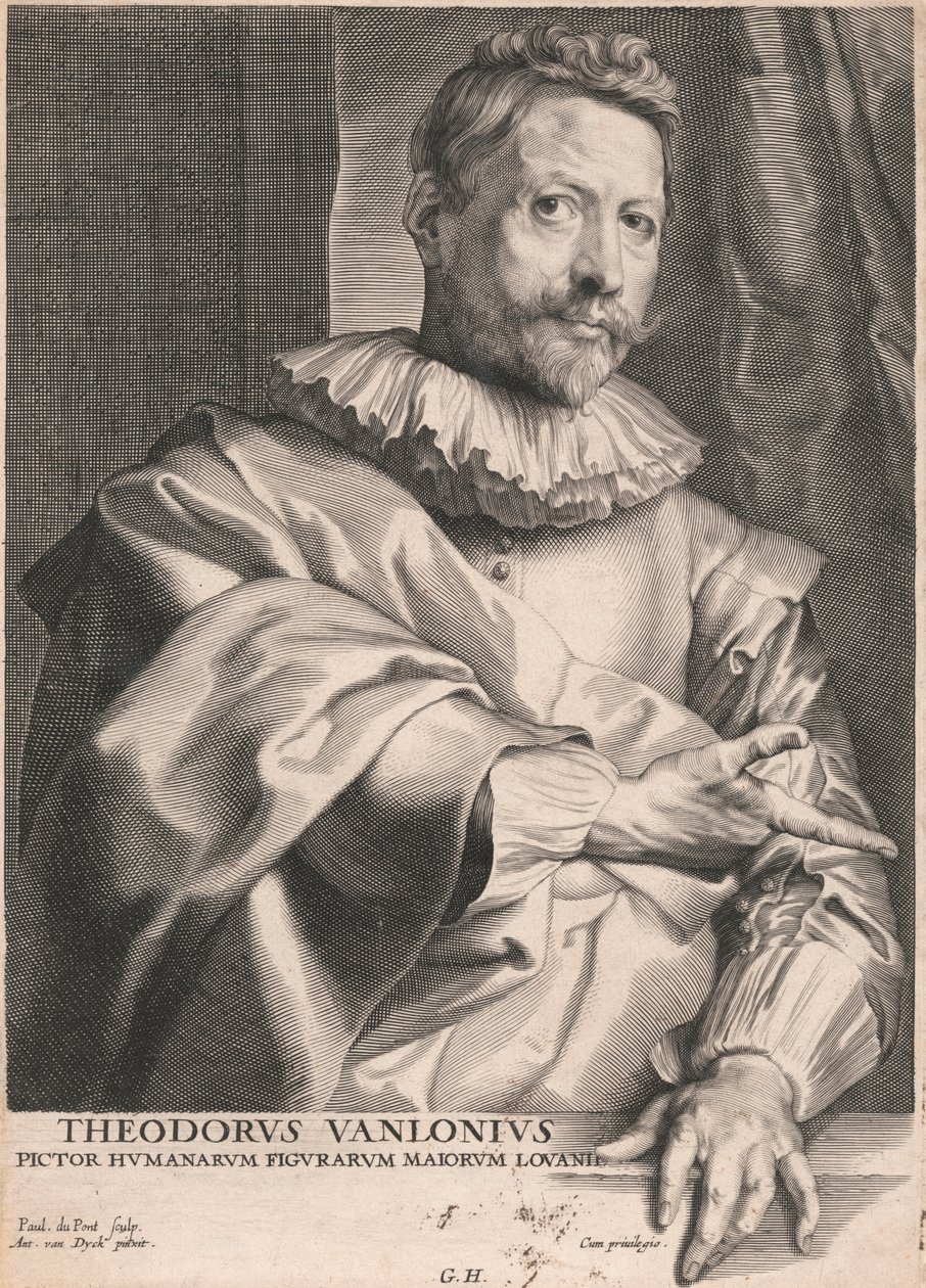 Theodore van Lonius, målare av mänskliga figurer Majors of Louvain av Paulus Pontius