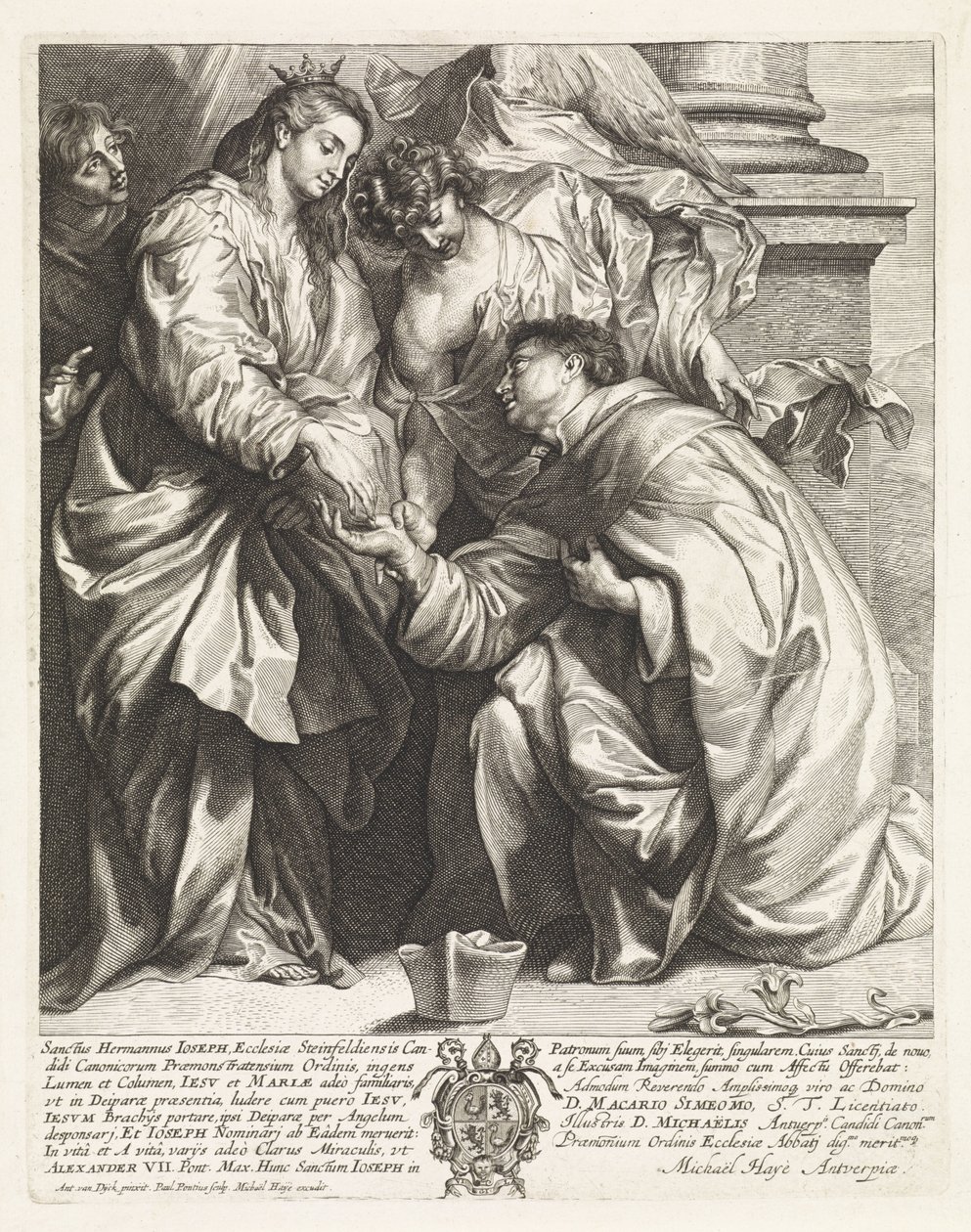 Vision av H. Hermann Joseph (version b) av Paulus Pontius