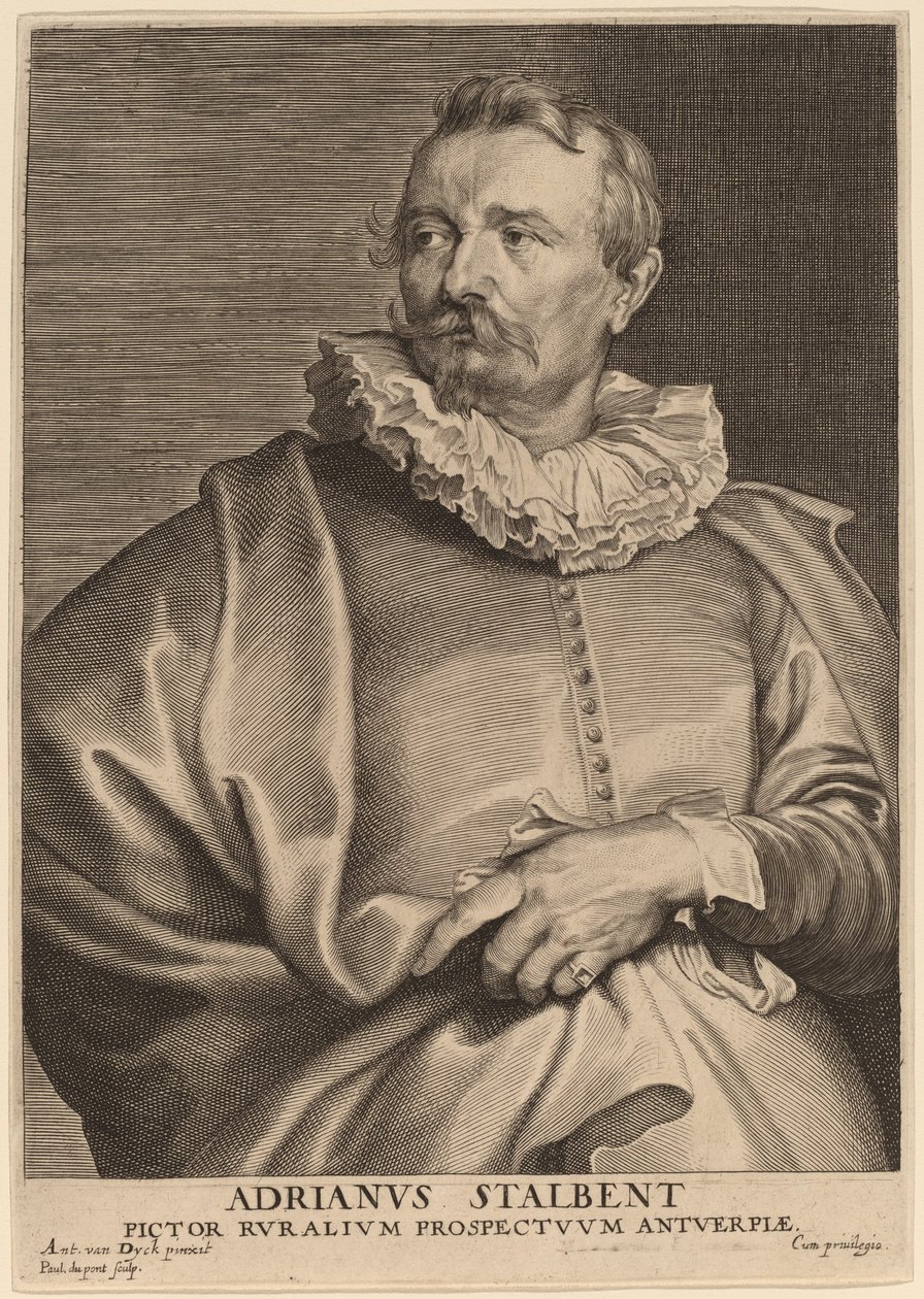 Adrian av Stalbemt av Paulus Pontius after Sir Anthony van Dyck