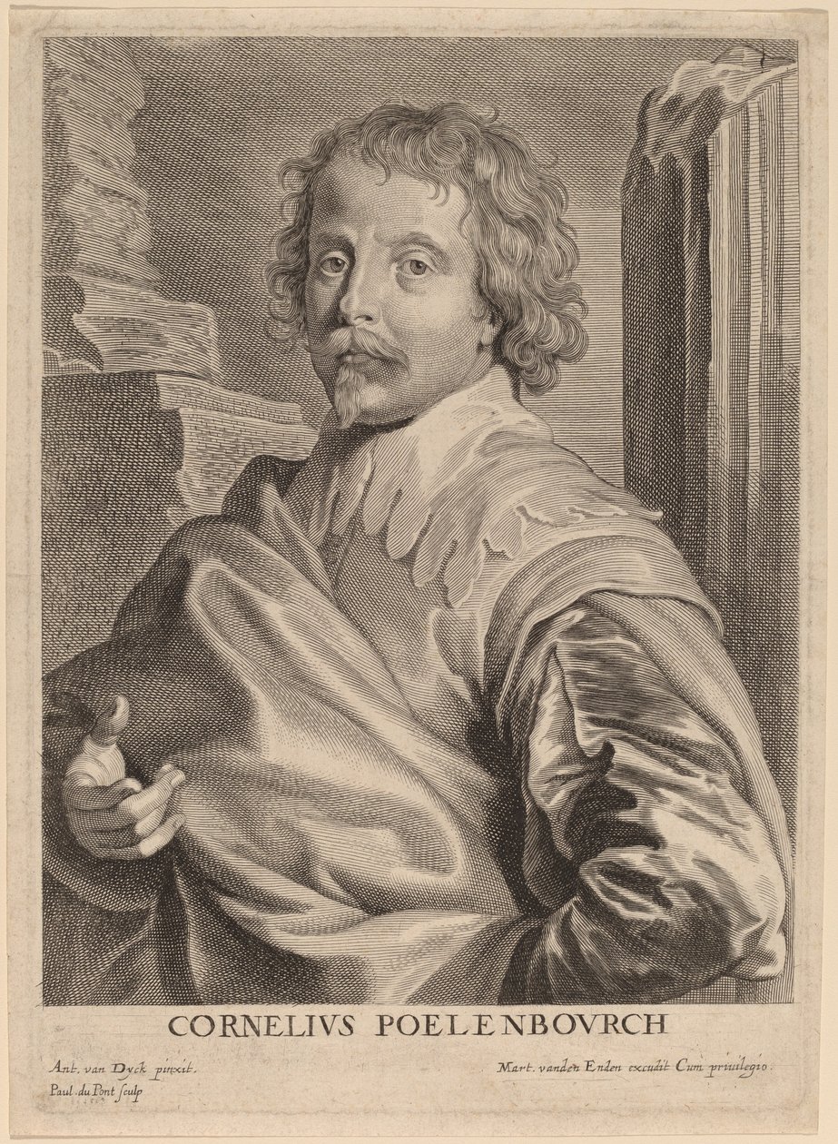 Cornelis van Poelenburgh av Paulus Pontius after Sir Anthony van Dyck