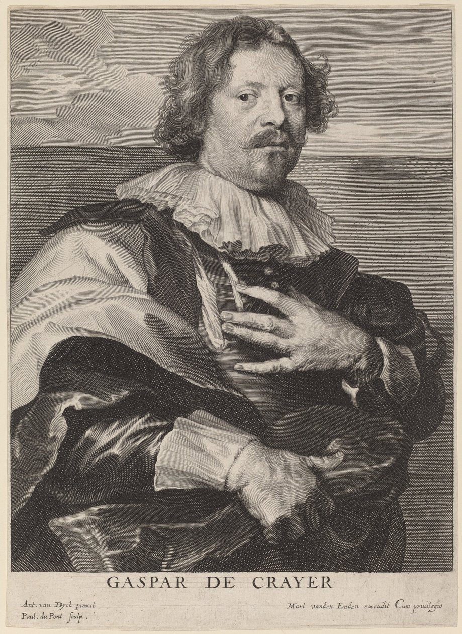 Caspar de Crayer av Paulus Pontius after Sir Anthony van Dyck
