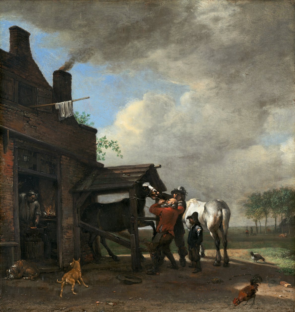 En hovslagare, 1648. av Paulus Potter