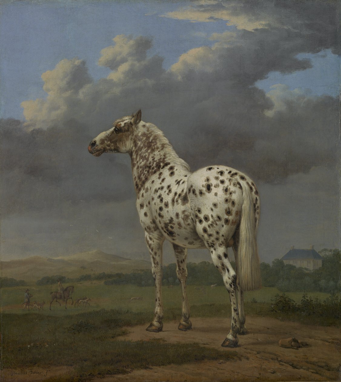 The "Piebald" Horse, c.1650-4 (olja på duk) av Paulus Potter