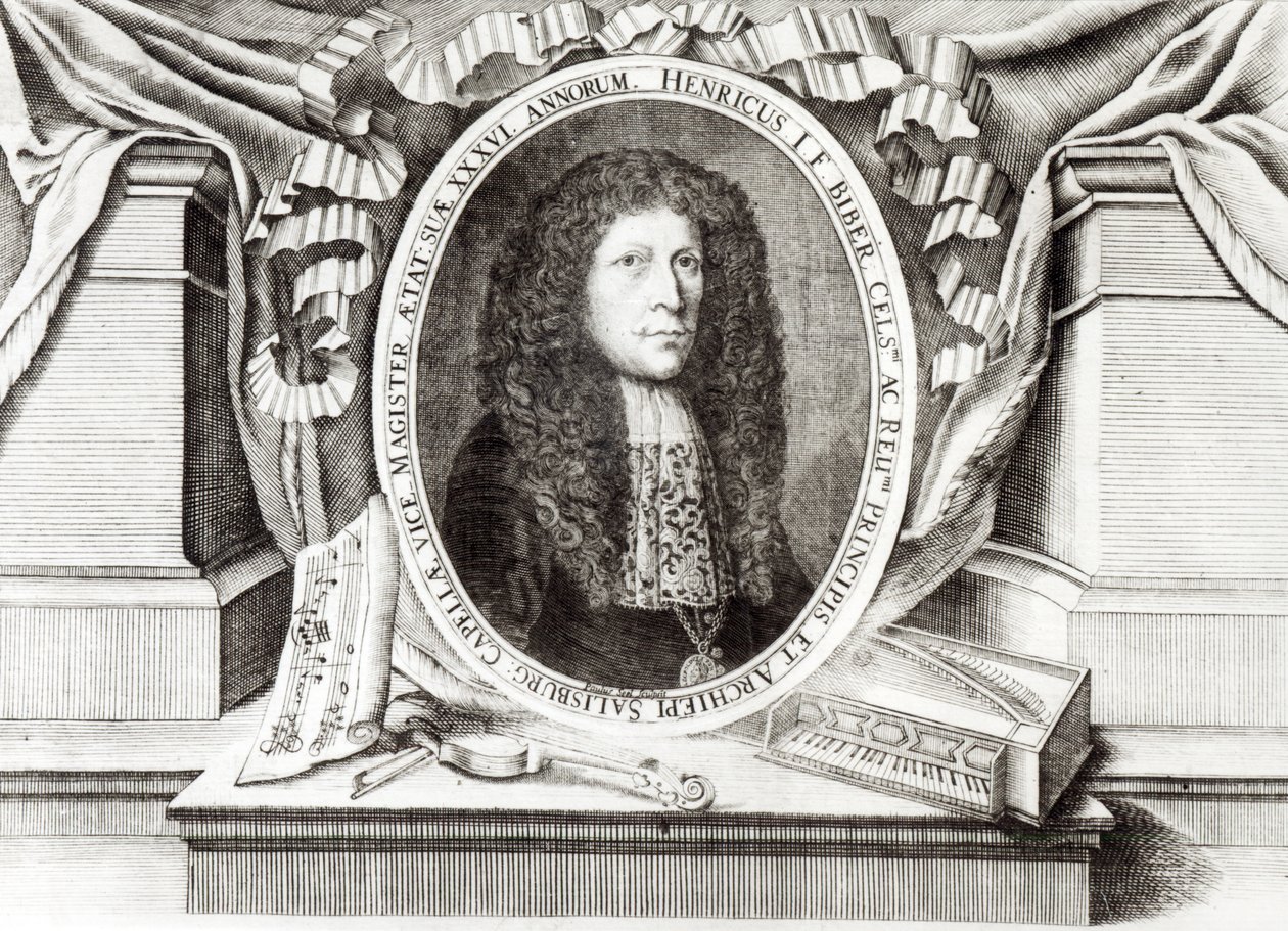 Heinrich Ignaz Franz von Biber (1644-1704) swed av Paulus Seel