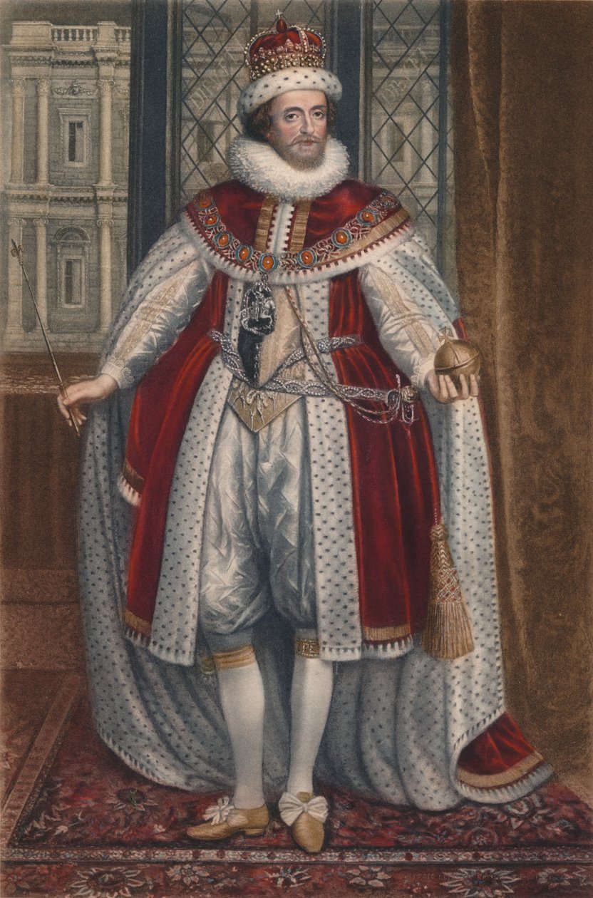 kung James I av England och VI. av Skottland, 1620, 1904 av Paulus van Somer