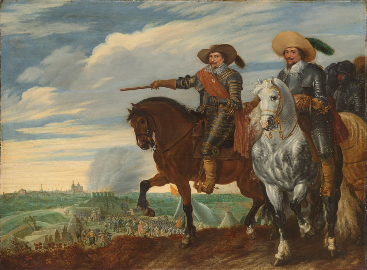 Frederick Henry och Ernst Casimir av Nassau-Dietz vid belägringen av 