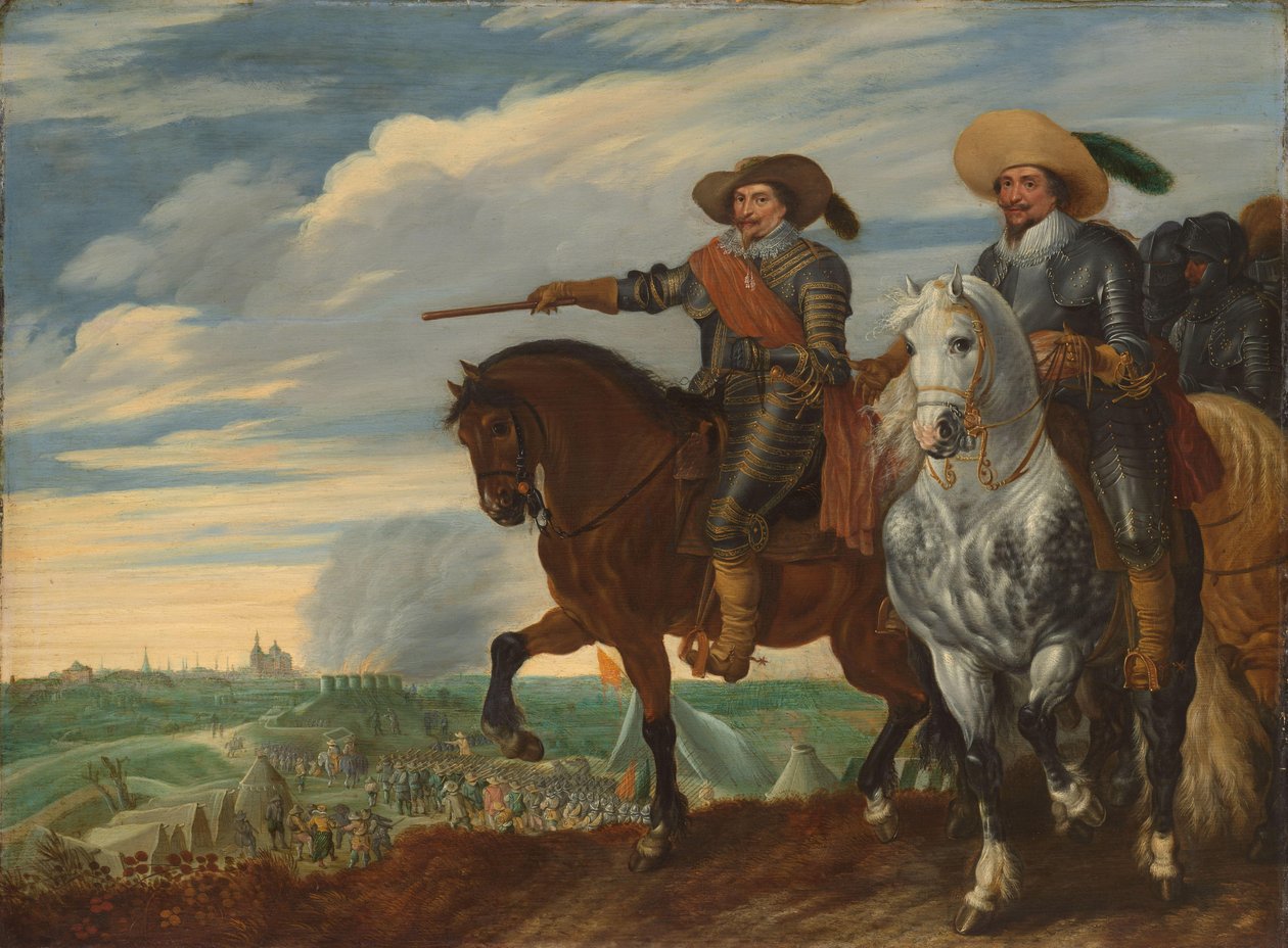 Frederick Henry och Ernst Casimir av Nassau-Dietz vid belägringen av 