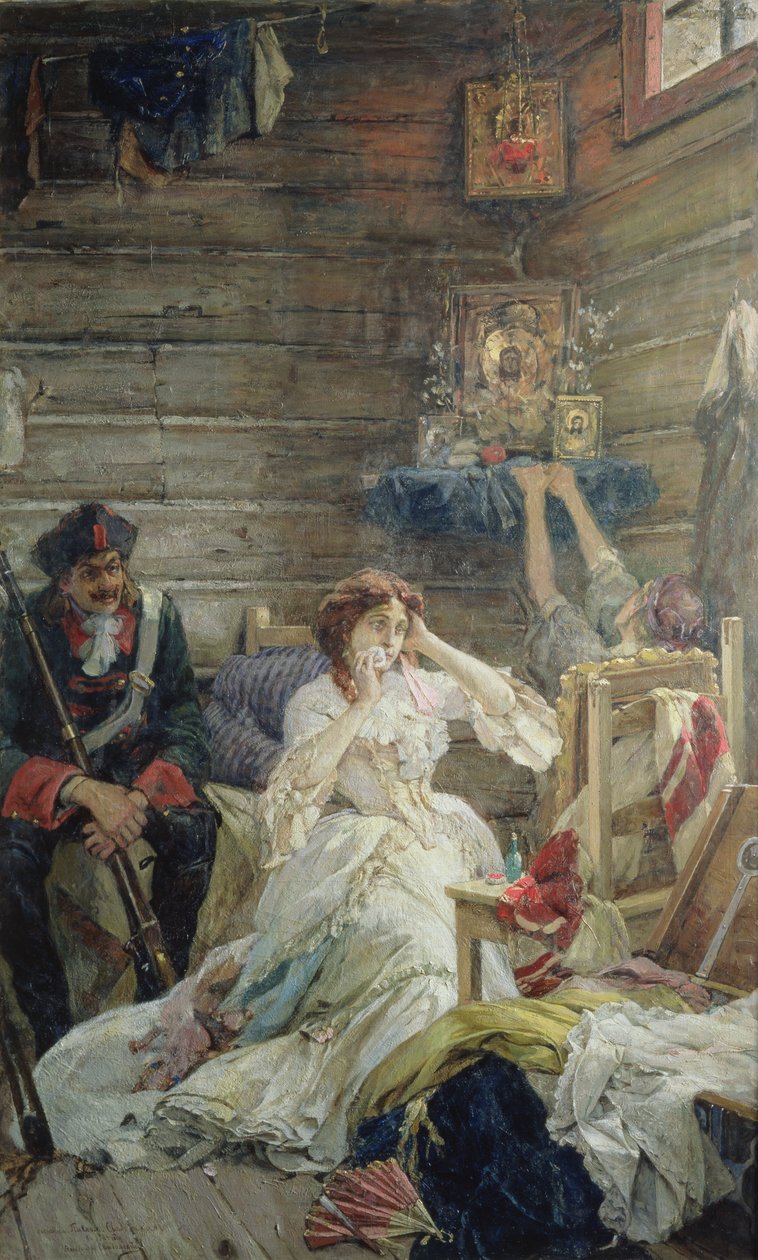 Lady Maria Hamilton före avrättningen, 26 mars 1799 av Pavel Alexandrovich Svedomsky