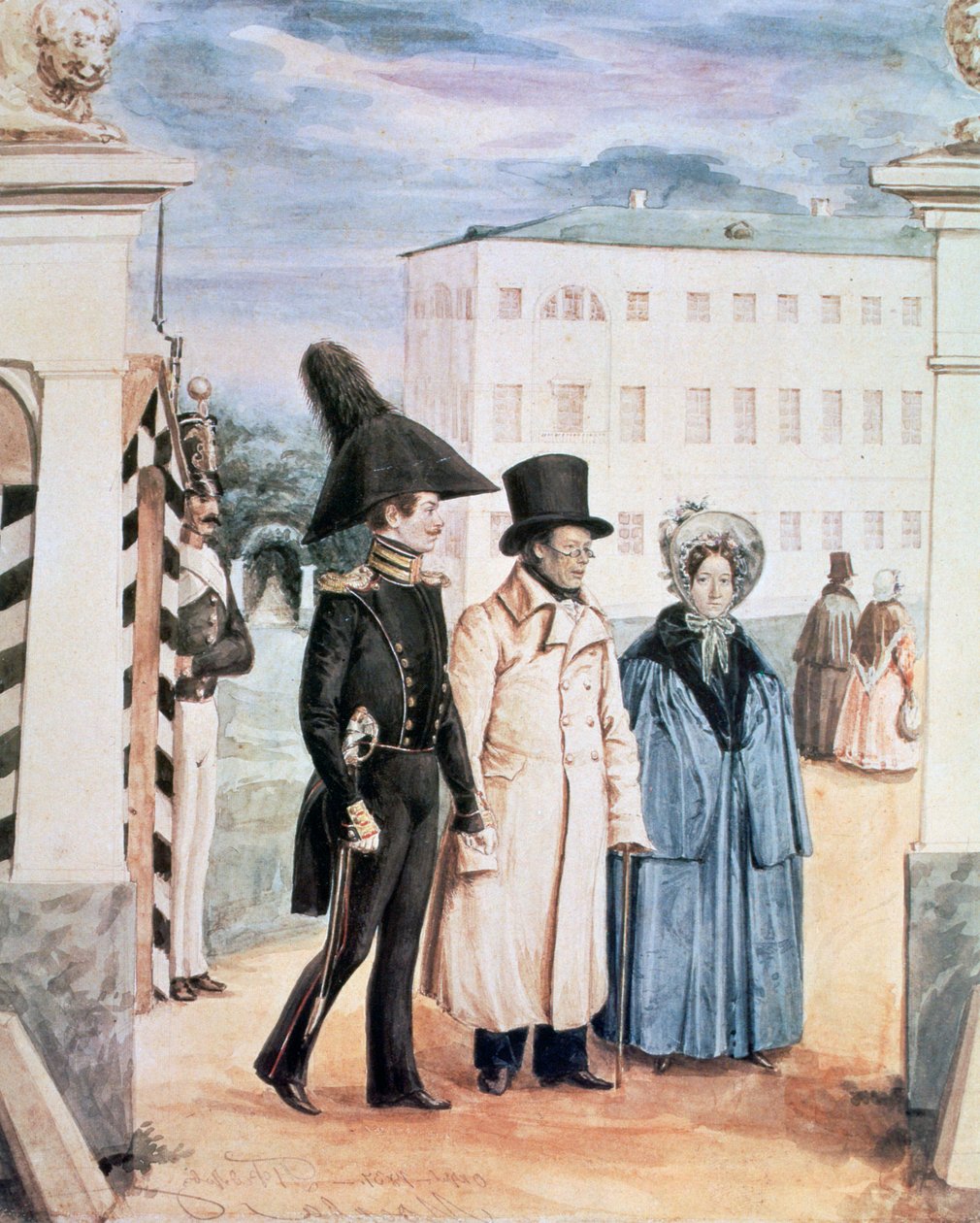 Promenaden, 1837 av Pavel Andreevich Fedotov