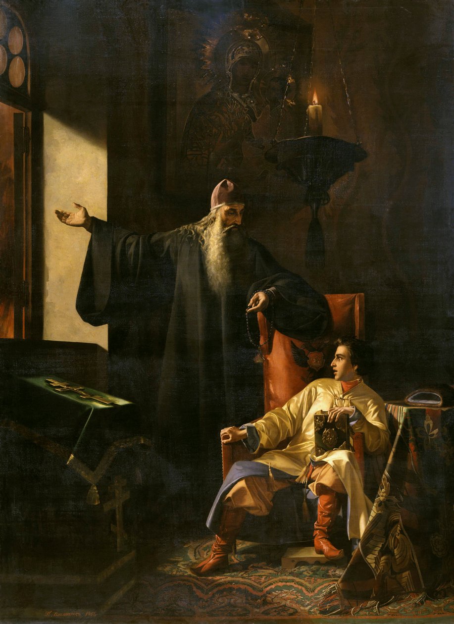 Ivan den förskräcklige och prästen Silvester under Moskvabranden 1547