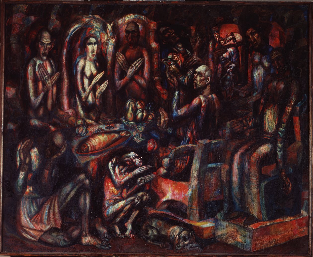 Konungarnas högtid, 1913 av Pavel Nikolayevich Filonov