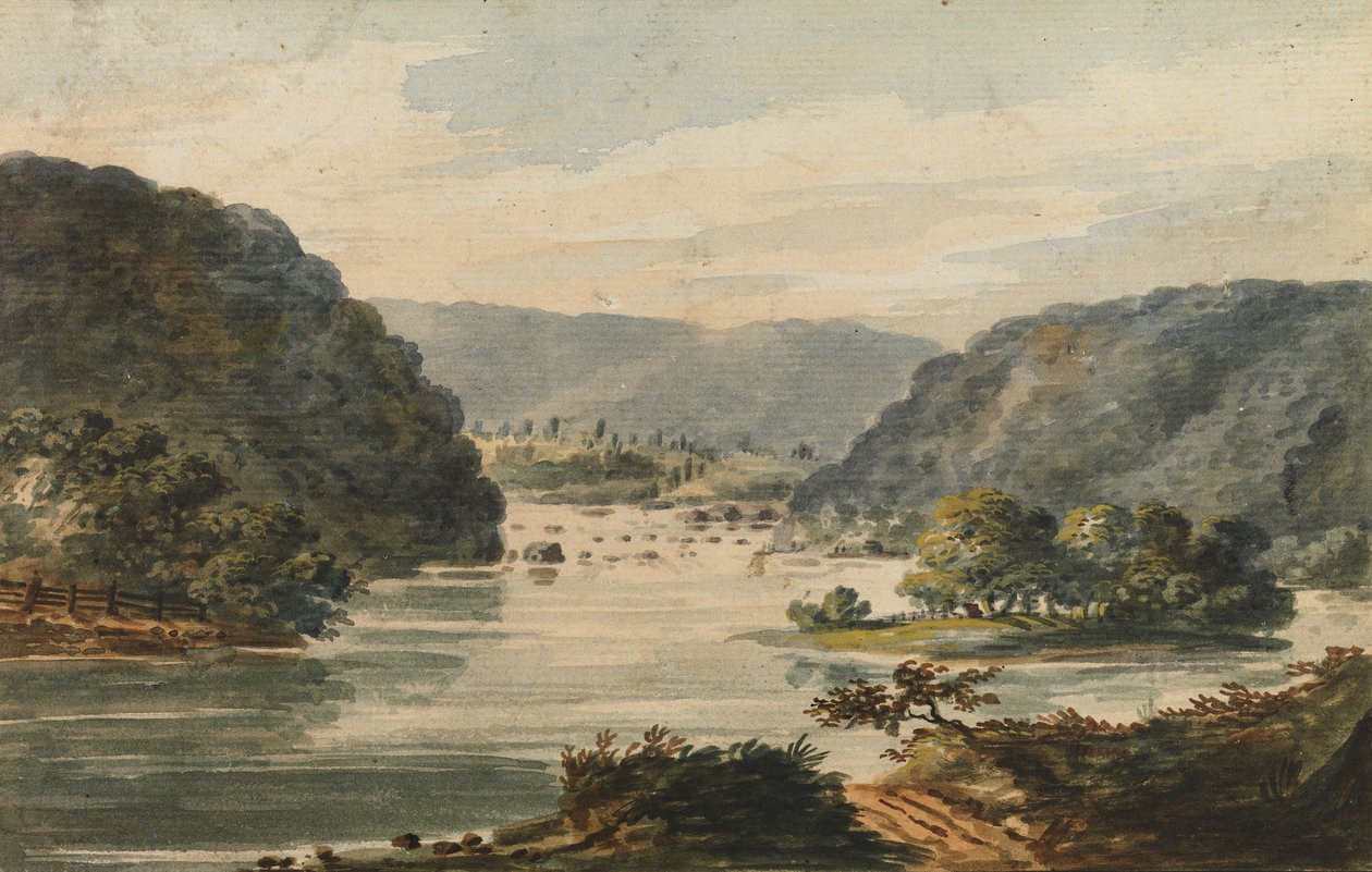 En utsikt över Potomac vid Harpers Ferry, 1811-ca. 1813. av Pavel Petrovic Svin
