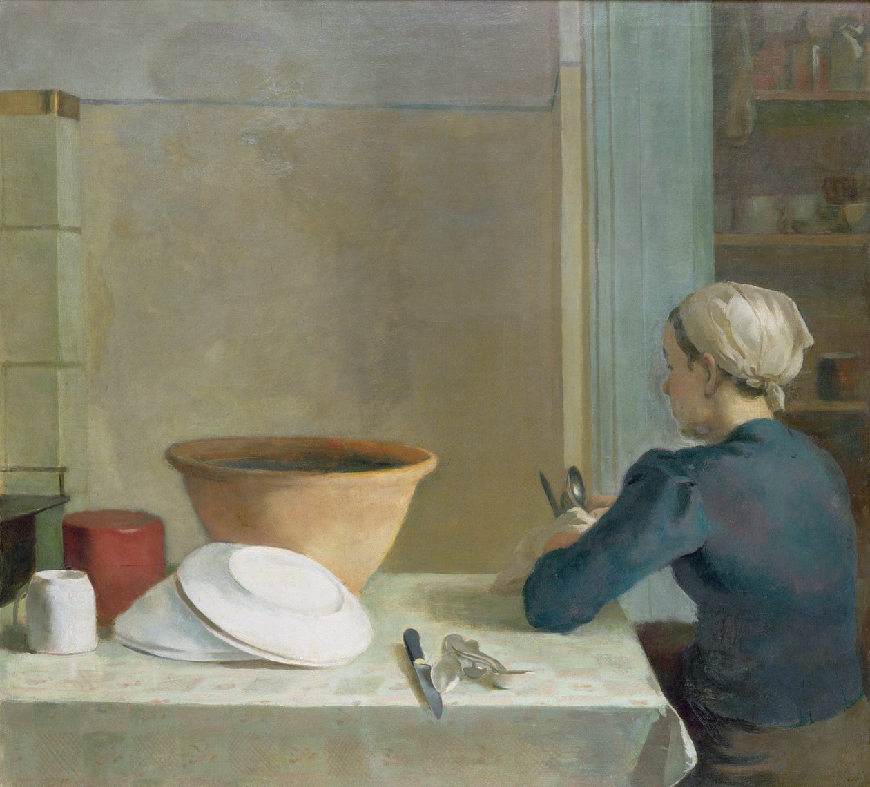 I köket, ca 1930 av Pawel Marian Dadlez