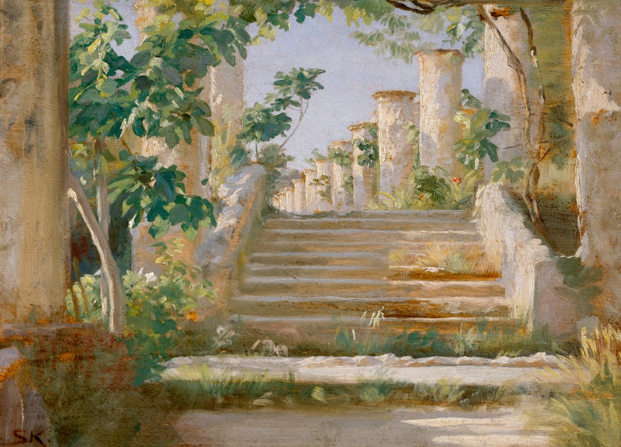 Loggia in Ravello av Peder Severin Krøyer