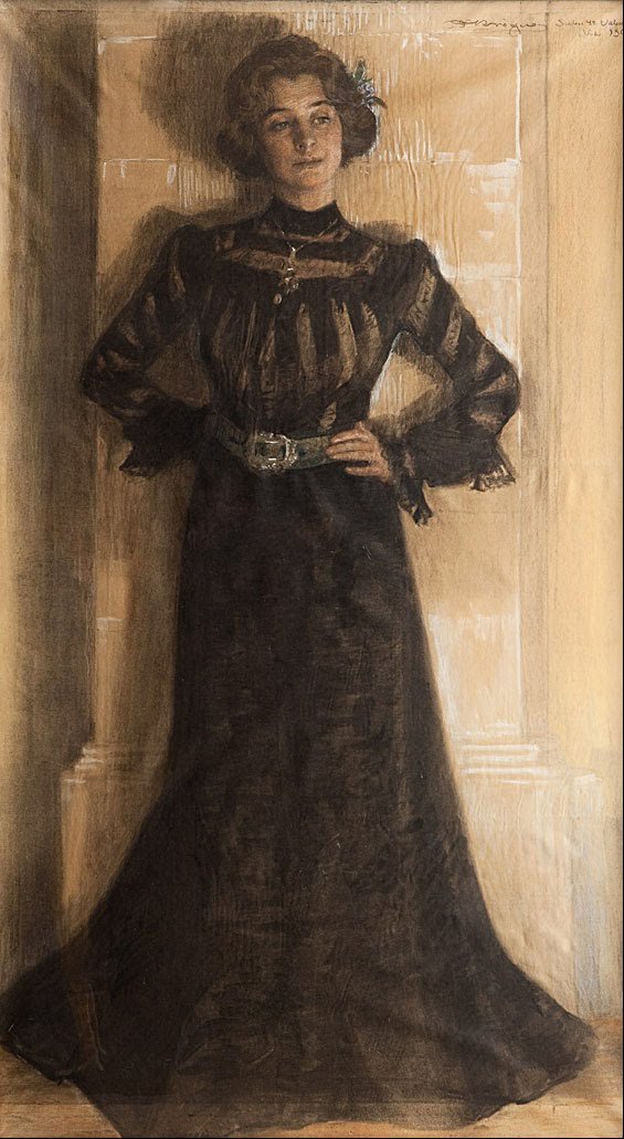 Portrait of the artist s wife: Marie Kroyer  av Peder Severin Krøyer