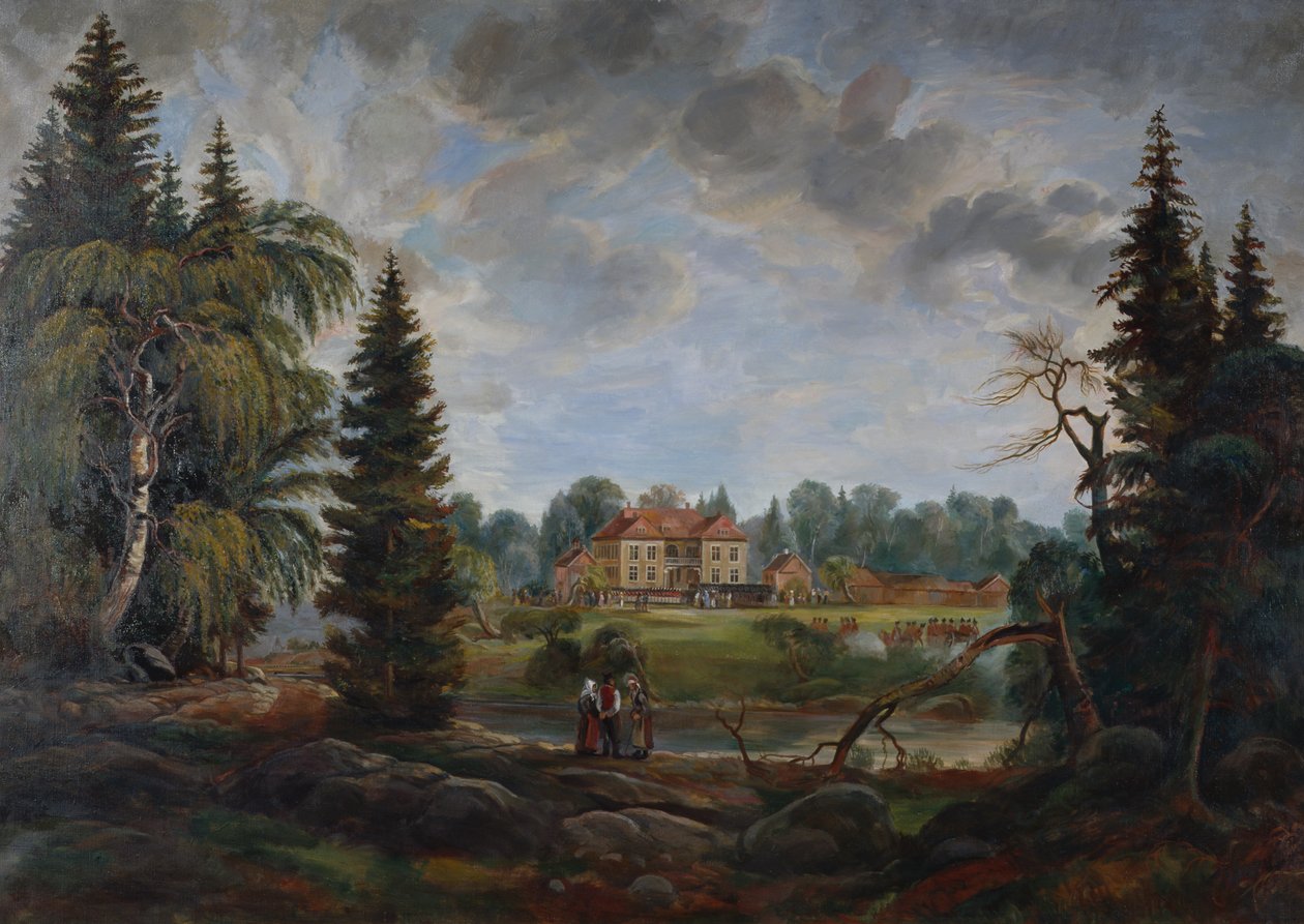 Eidsvollsbyggnaden (målning) av Peder (after) Balke