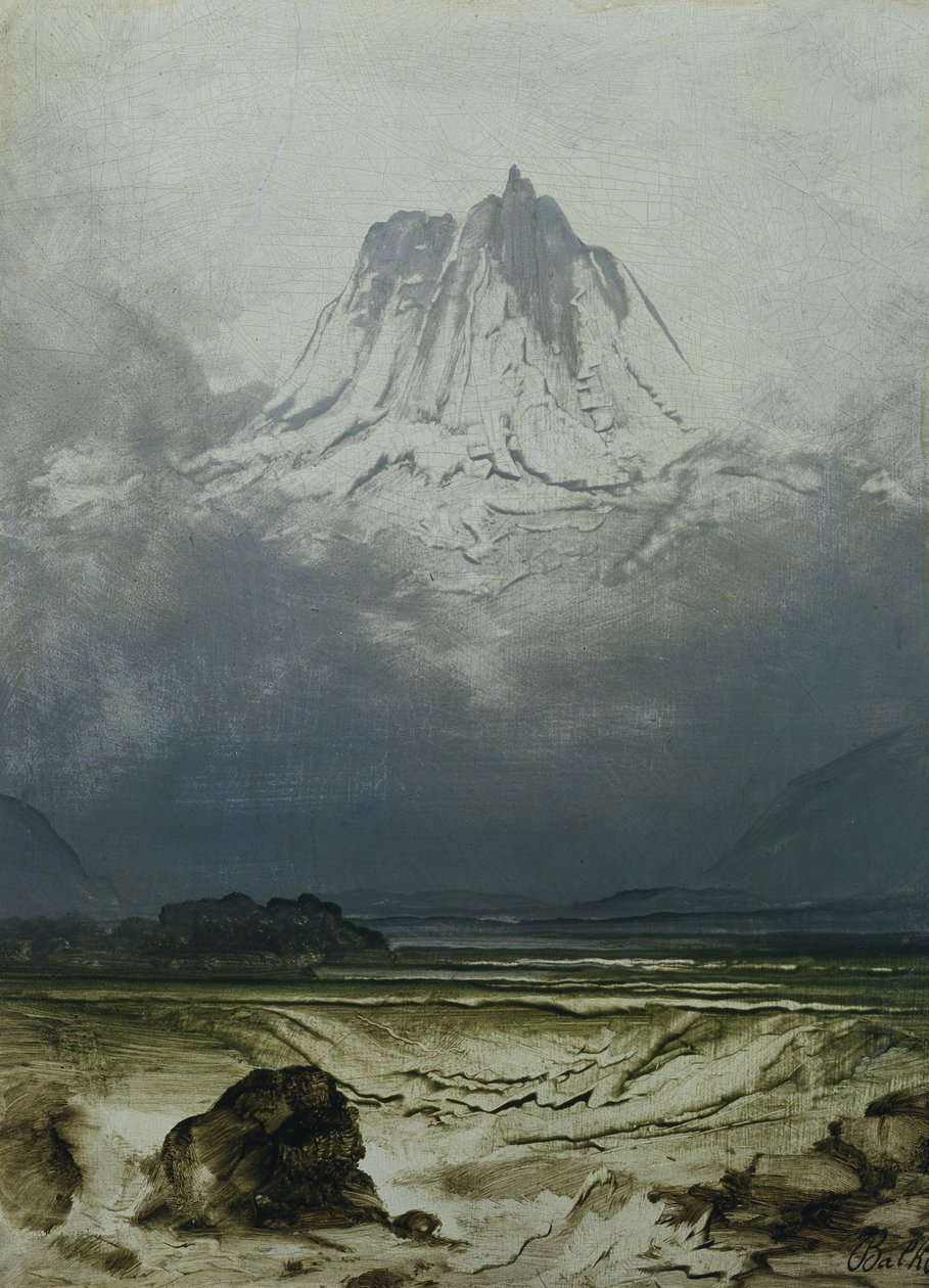 Landskapsstudie, Nordnorge (olja på panel) av Peder Balke