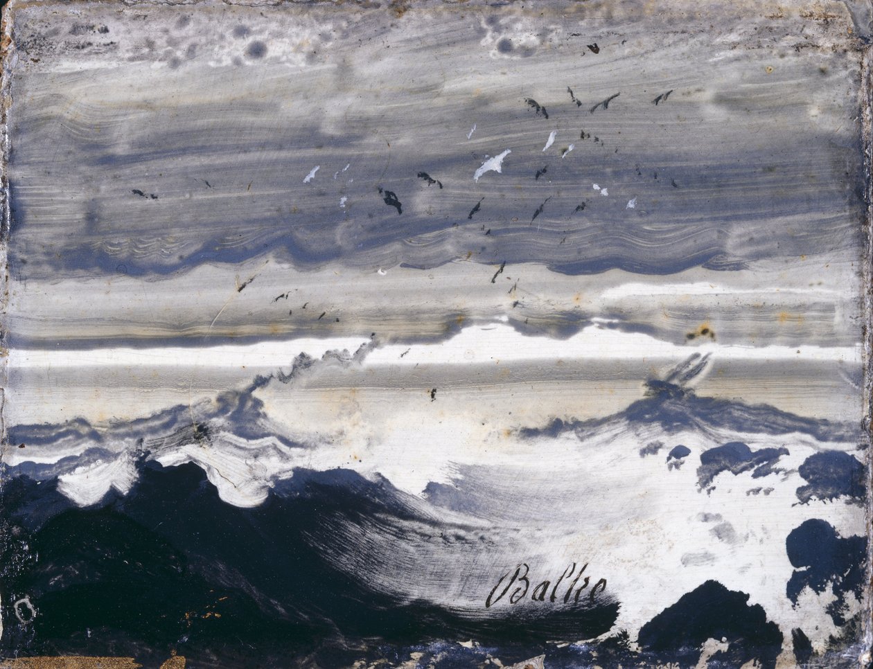 Stormigt hav av Peder Balke