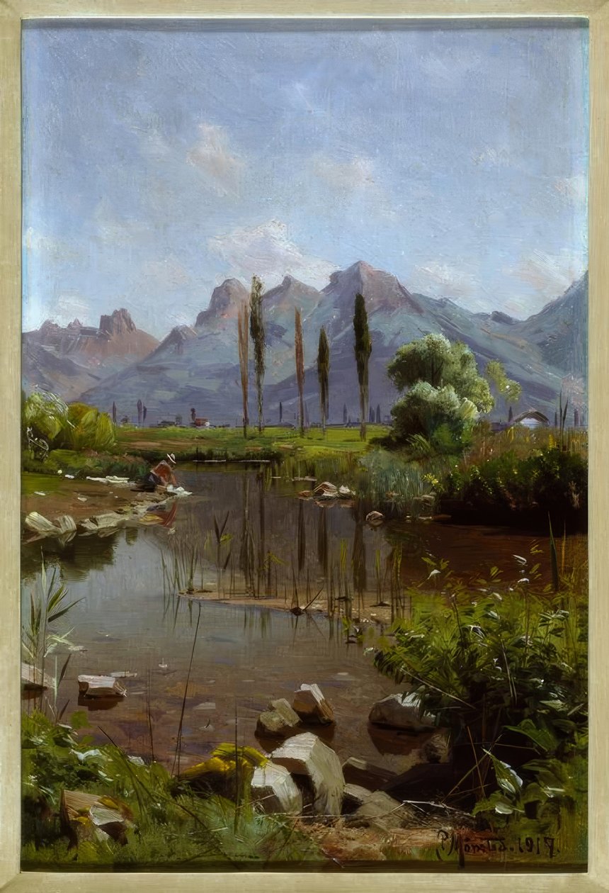Strömmen vid Genèvesjön av Peder Monsted