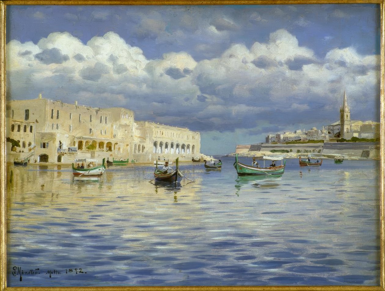 I Maltas hamn av Peder Monsted