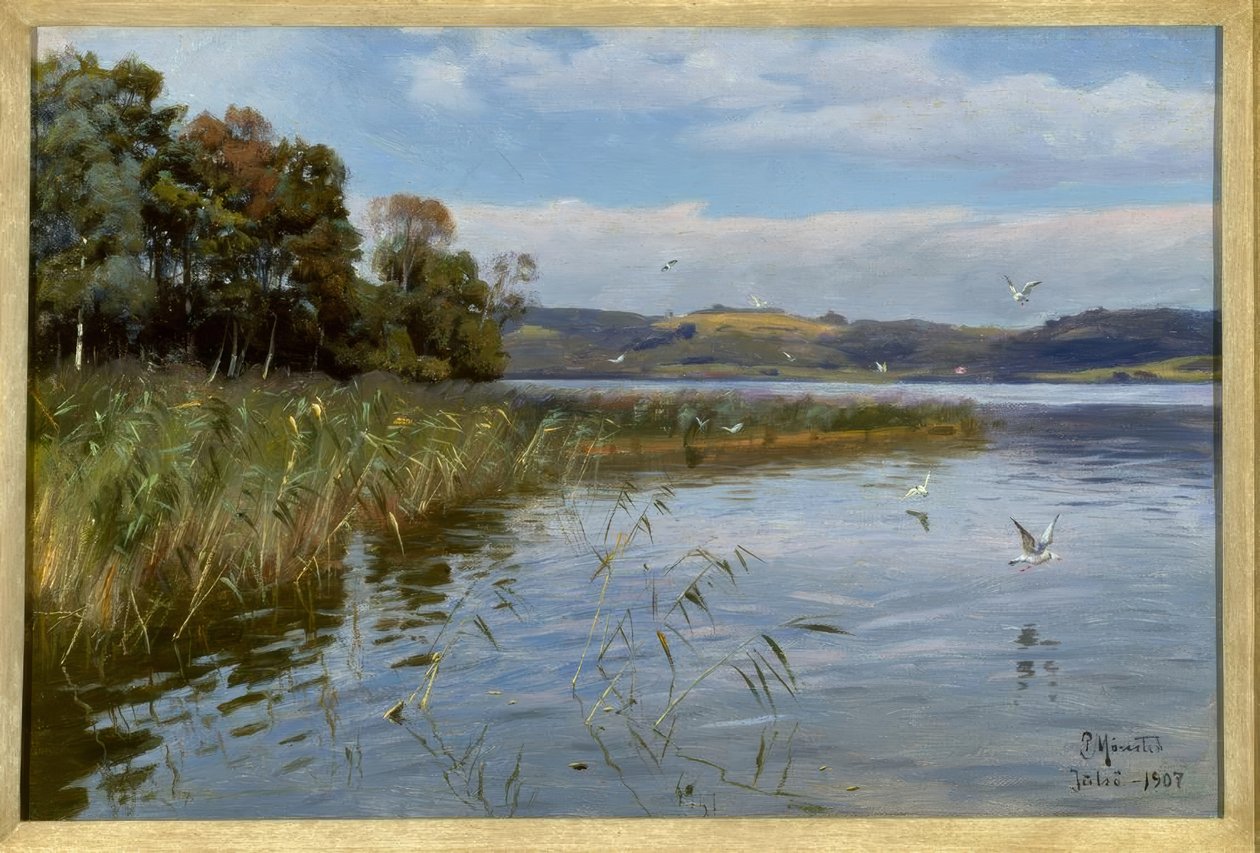 Sommardag vid sjön av Peder Monsted
