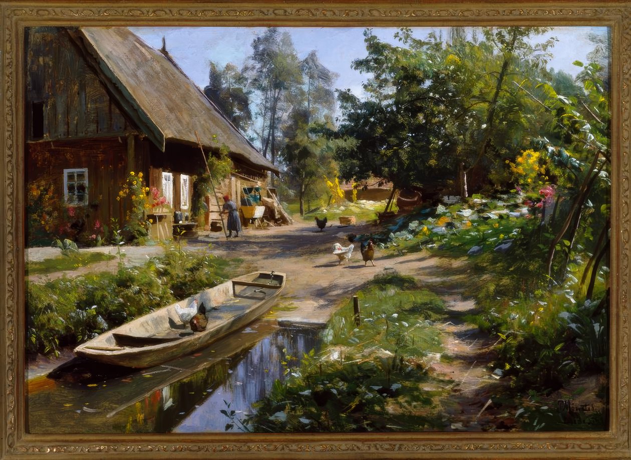 Solig dag på landet av Peder Monsted