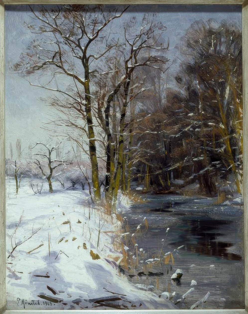 Solig vinterdag av Peder Monsted