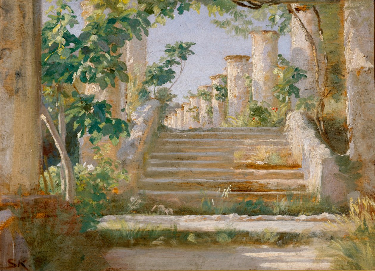 Loggia i Ravello av Peder Severin Kroyer