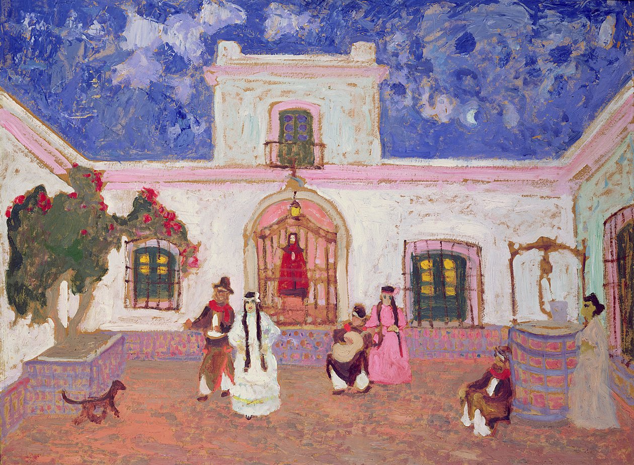 Kreoldans, före 1927 (olja på kort) av Pedro Figari