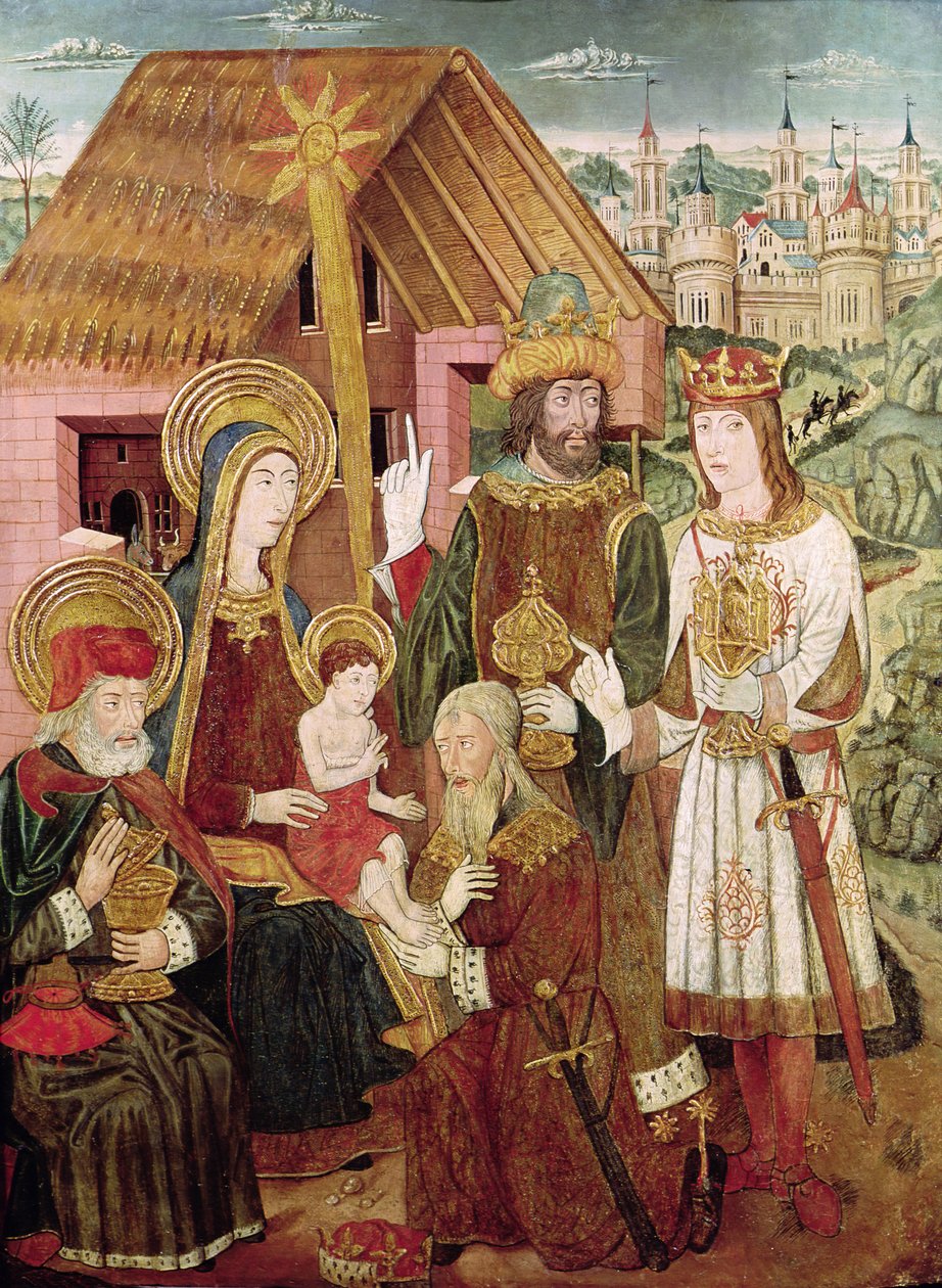 Tillbedjan av Magi av Pedro García de Benabarre