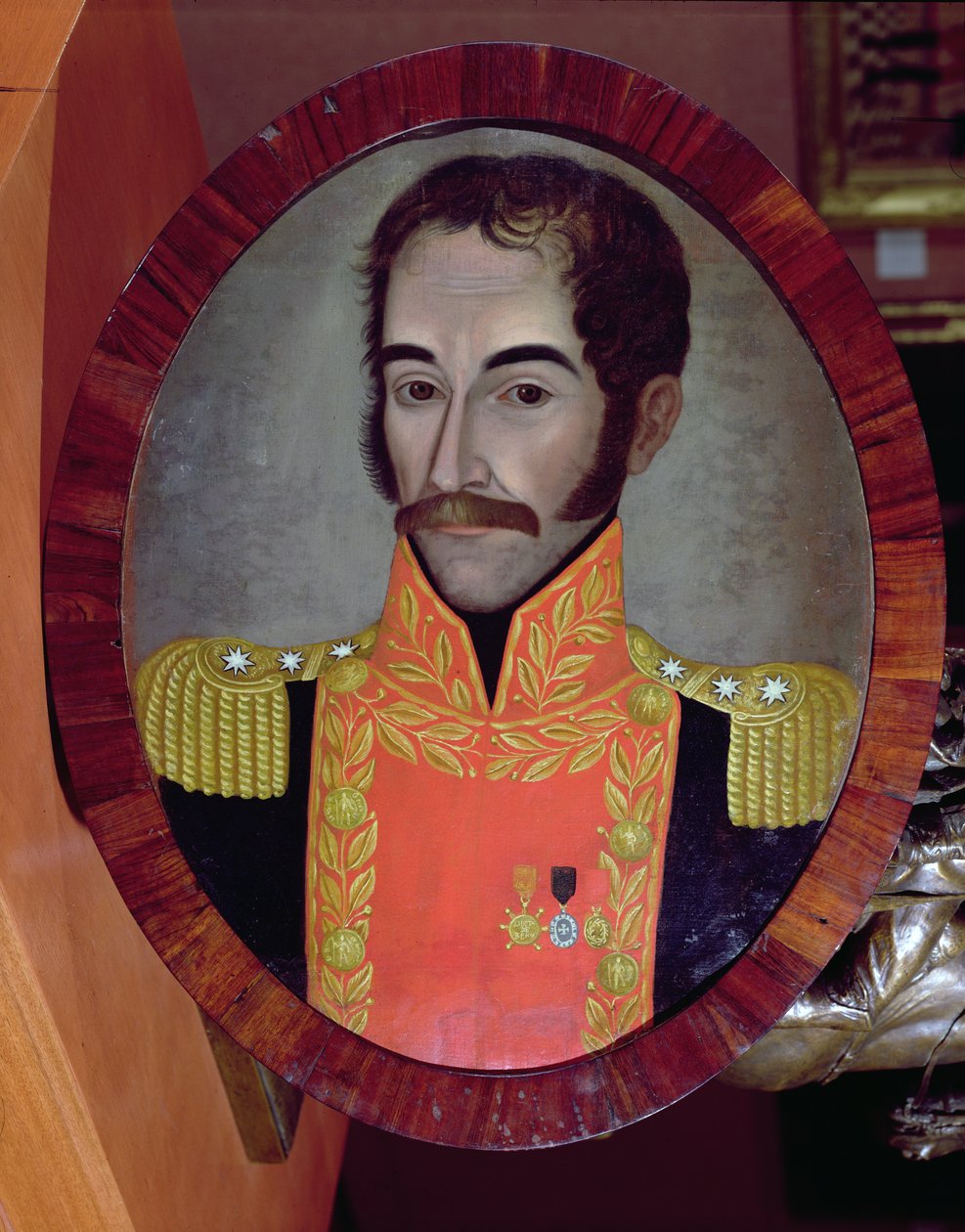 Porträtt av Simon Bolivar, ca 1820 av Pedro Jose de Figueroa