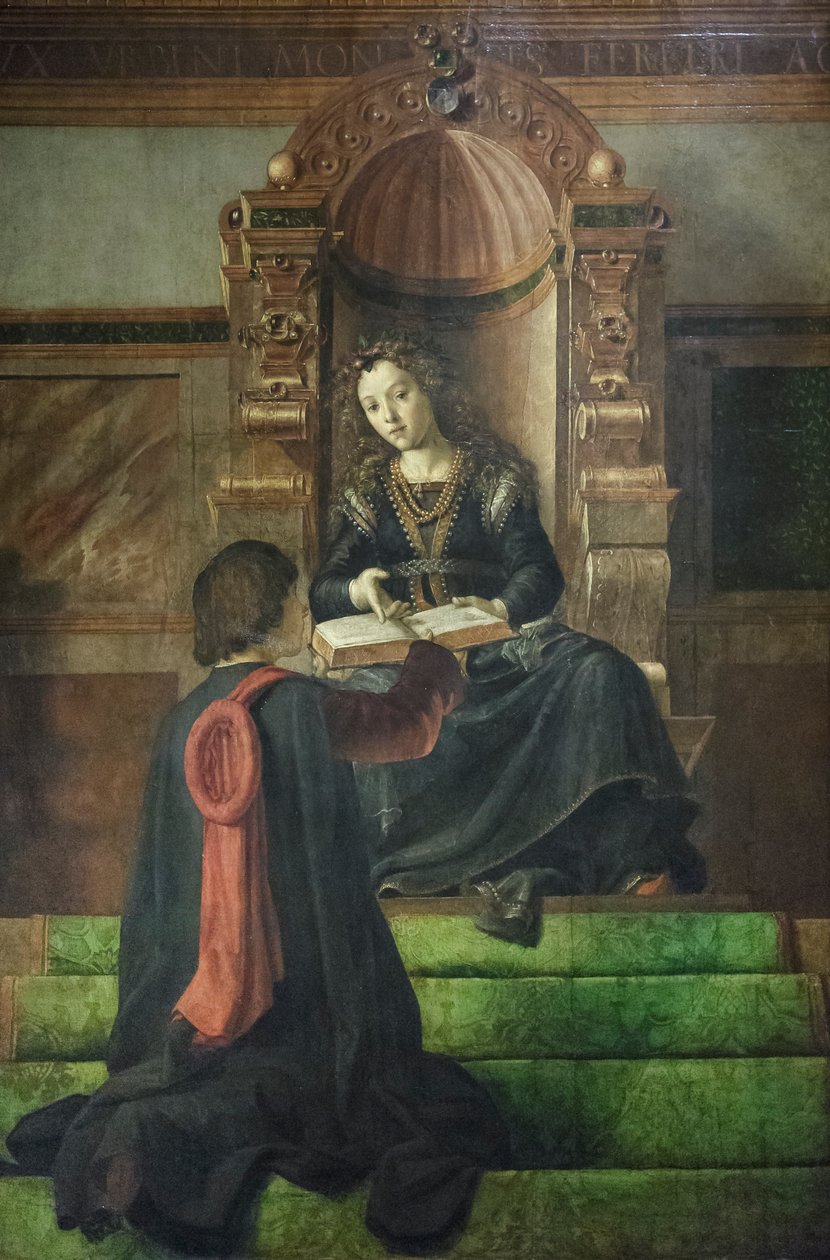 Retorikens allegori, ca 1477-82 (olja på pannå) av Pedro Berruguete