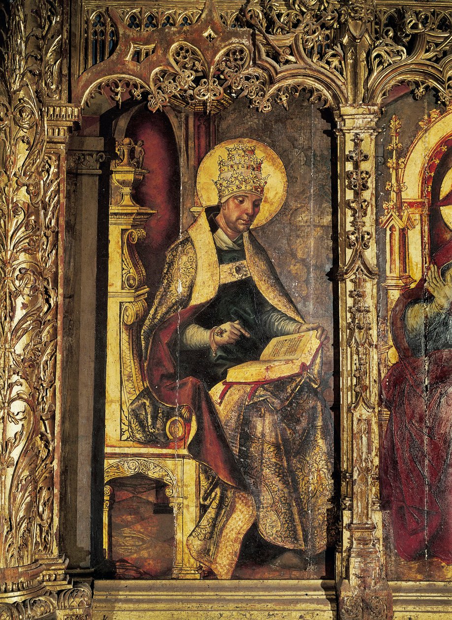S:t Gregorius den store, målning av Pedro Berruguete, ca 1449-1503 av Pedro Berruguete