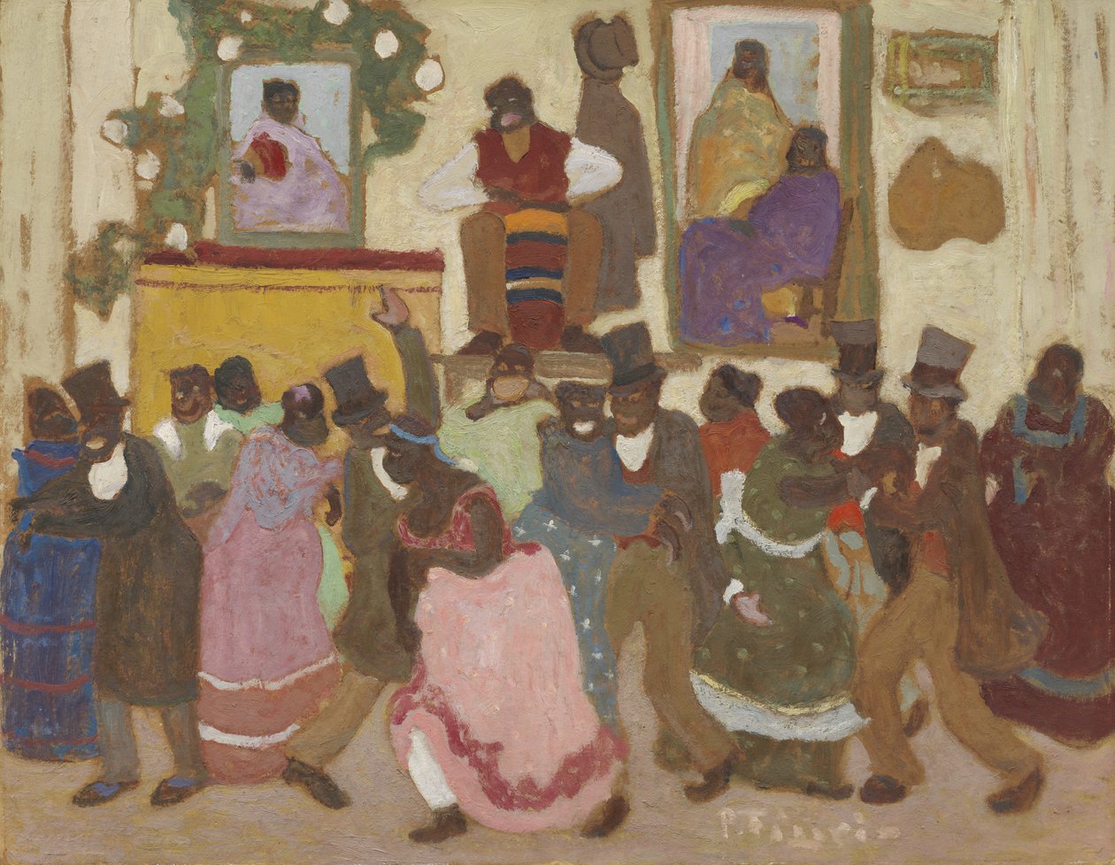 Dansande människor: Candombe (Dansande människor: [Candombe]) av Pedro Figari