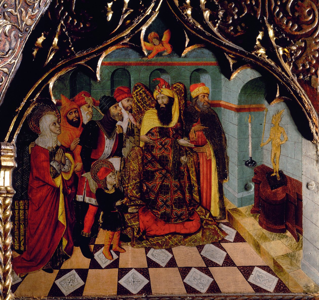 Altartavla av Sant Quirze de Galliners, detalj av Pedro García de Benabarre
