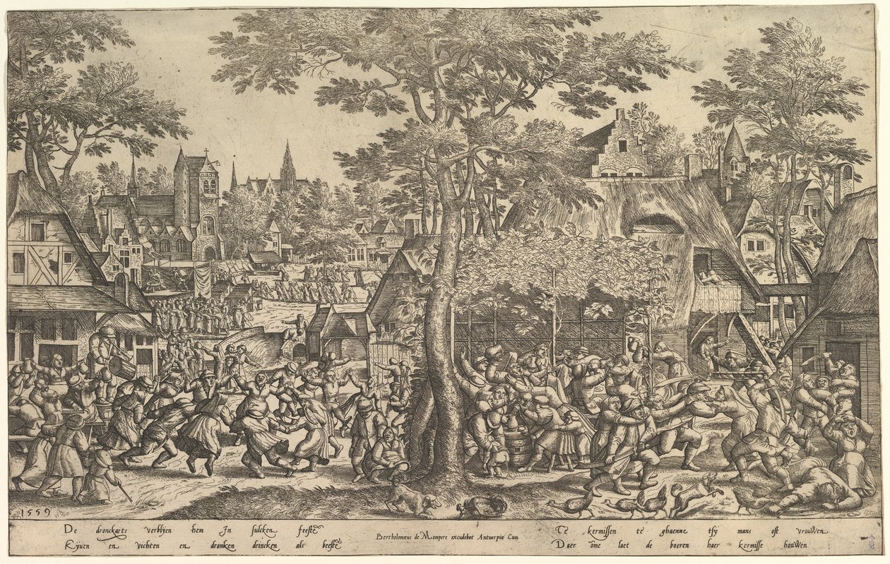 Bondemässan, 1559. av Peeter van der Borcht