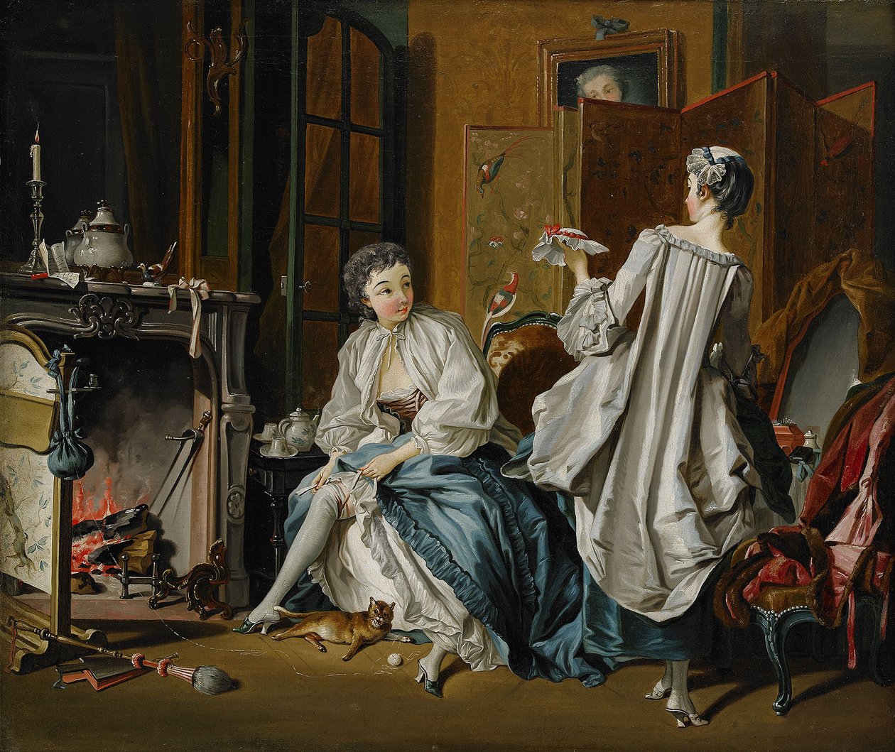 Morgontoalett Efter François Boucher av Pehr Hilleström