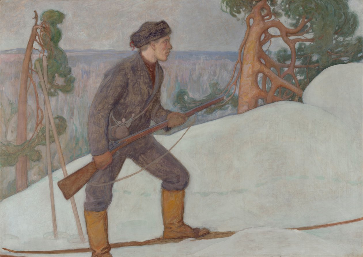 Lodjursjägaren av Pekka Halonen